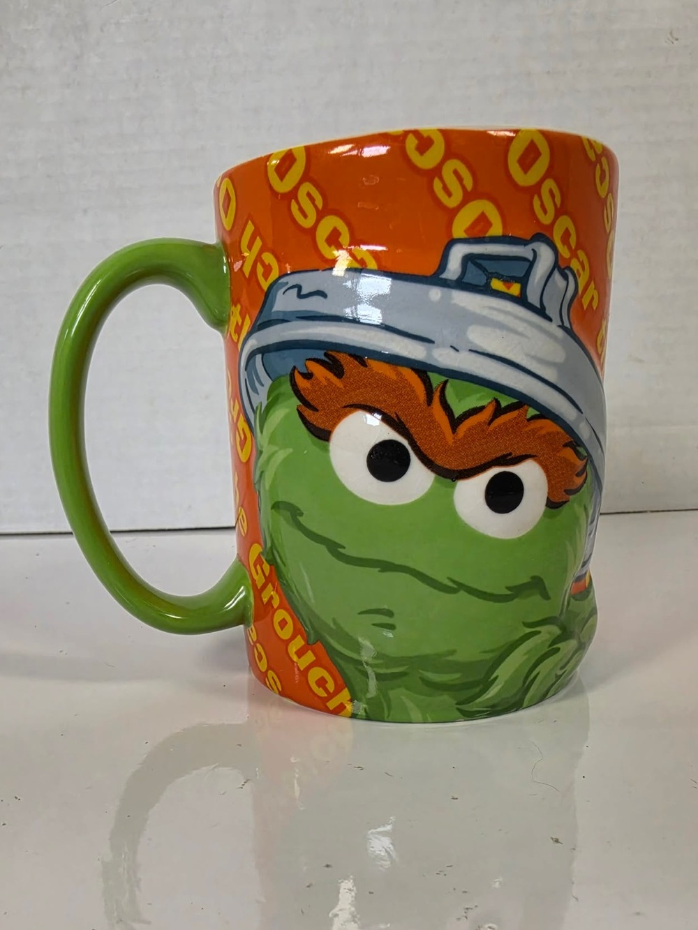 VINTAGE SESAME STREET OSCAR THE GROUCH MUG